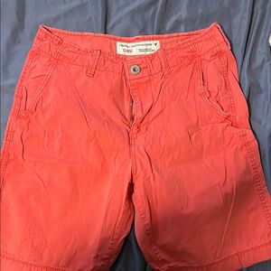 American Eagle Outfitters Men's Vibrant Red Shorts
